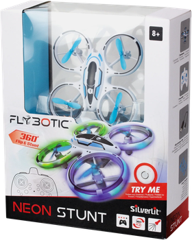 Радіокерований дрон Silverlit FLYBOTIC Neon Stunt (4891813848271)