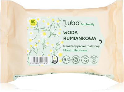 Вологий туалетний папір Luba ECO Family Chamomile, 50 шт