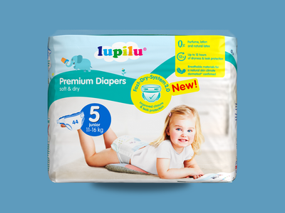 Подгузники Lupilu soft&dry 5 (11-16 кг) 44шт