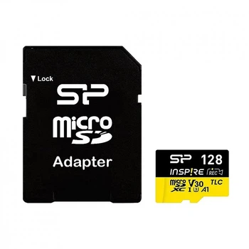Карта памяти Silicon Power 128GB microSDXC class 10 UHS-I U3 V30 A1 Inspire (SP128GBSTXLV3V1NSP) (258282)