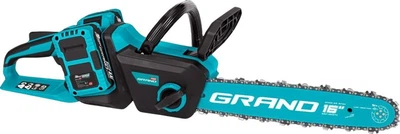 Акумуляторна ланцюгова пила GRAND АПЦ-40A/16"-8 PRO безщіткова, 2 шини (402 та 355 мм), 2 АКБ 20В/ 8Аг (високотокові)
