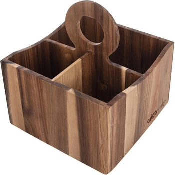 Підставка для столових приборів Orion Wooden дерев’яна 22 x 18.5 x 18.5 см (8592381162856)