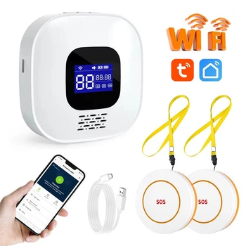 Система оповещения Tuya Smart WiFi Pager для экстренной помощи Белый Б/У
