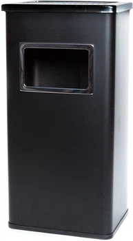 Kosz na śmieci OKKO T-F5617M z popielniczką 17 l Czarny (4772013257301)