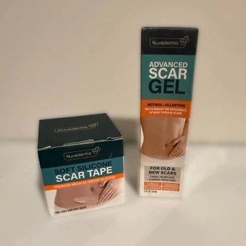 Набор для лечения рубцов Nuvadermis Advanced Scar Gel 50 мл и Soft Silicone Scar Tape 4×300 см