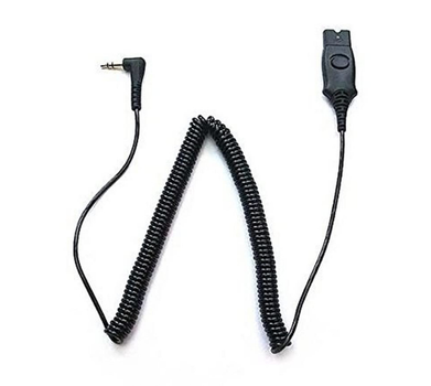 Кабель адаптер для гарнитур Poly 3.5mm to QD Quick Disconnect Cbl fIP Touch 3m Black (85Q43AA)