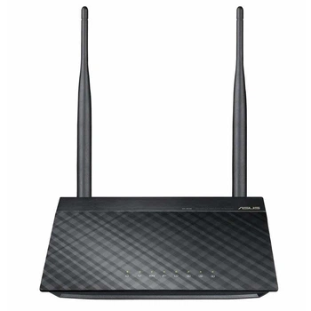 Беспроводной маршрутизатор ASUS, 300 Мбит/с, 4 порта LAN, 2 антенны, поддержка VPN, черный