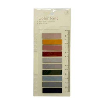 Закладка с линейкой 2 в 1 "stick Notes" Р80-6 разноцветные