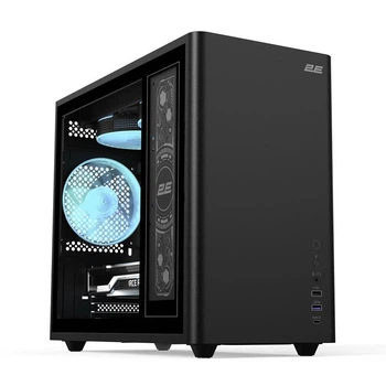 Корпус 2E Credo Plus V350BG ARGB Black без БП (2E-V350BG)