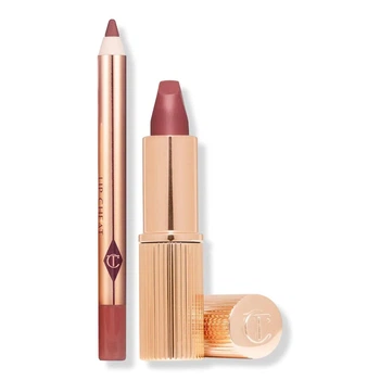 Набор для губ Charlotte Tilbury Mini Lipstick & Liner Set Pillow Talk Medium