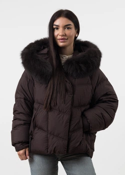Пуховик Billissimo Бордовий XL (К8961)