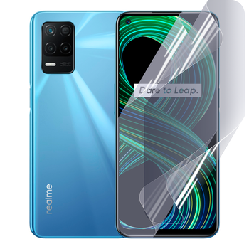 Плёнка гидрогелевая матовая для Realme 8 протиударная прозрачная