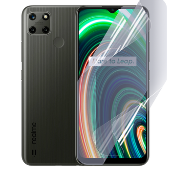 Плёнка гидрогелевая матовая для Realme C25Y протиударная прозрачная