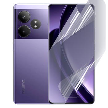 Плёнка гидрогелевая для Realme GT Neo 6 глянцевая противоударная прозрачная