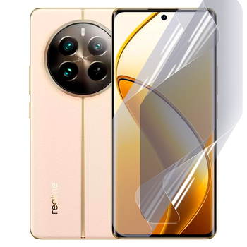 Плёнка гидрогелевая для Realme 12 Pro глянцевая противоударная прозрачная