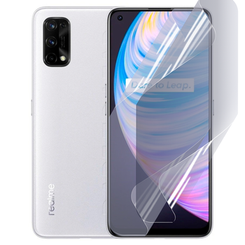 Антишпион приватная плёнка гидрогелевая для смартфона Realme Q2 Pro противоударная прозрачная
