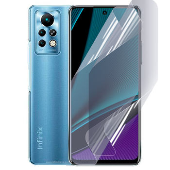 Антишпион приватная плёнка гидрогелевая для смартфона Infinix Note 11 Pro противоударная прозрачная