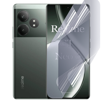 Плёнка гидрогелевая для Realme GT Neo 6 5G глянцевая противоударная прозрачная