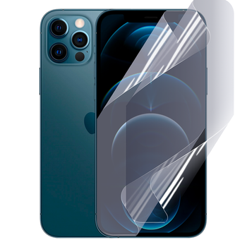 Антишпион приватная плёнка гидрогелевая для смартфона Apple iPhone 12 Pro противоударная прозрачная