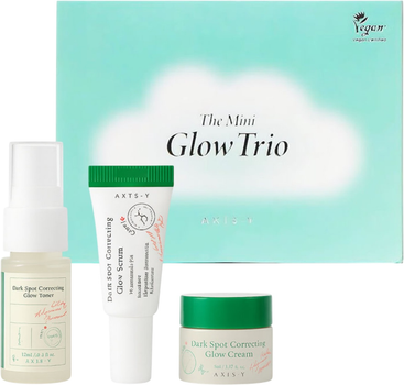 Набір для догляду за обличчям Axis-Y The Mini Glow Trio Тонер 15 мл + Сироватка 5 мл + Крем 5 мл (8809634611024)
