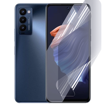 Антишпион приватная плёнка гидрогелевая для смартфона Tecno Camon 18 (CH6n) противоударная прозрачная