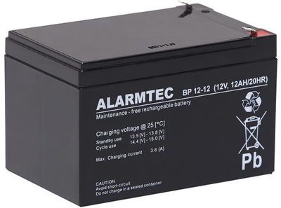 Akumulator AGM ALARMTEC BP 12V 12Ah (BP 12-12)