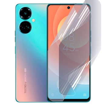 Антишпион приватная плёнка гидрогелевая для смартфона Tecno Camon 19 Pro противоударная прозрачная