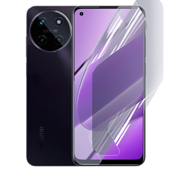 Антишпион приватная плёнка гидрогелевая для смартфона Realme 11 4G противоударная прозрачная