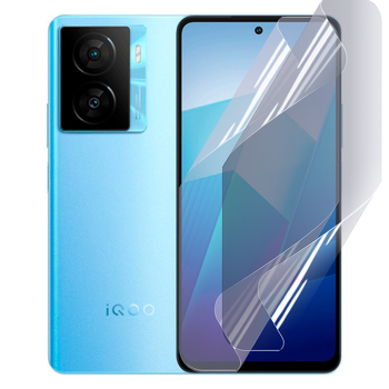 Антишпион приватная плёнка гидрогелевая для смартфона Vivo iQOO Z7x противоударная прозрачная