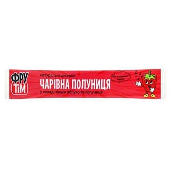 Цукерки натуральні Яблучно-полуничні Фрутім 20 г (18905184)