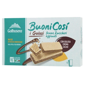Вафлі Buonicosі з какао без додавання цукру Galbusera 180 г (20059015)