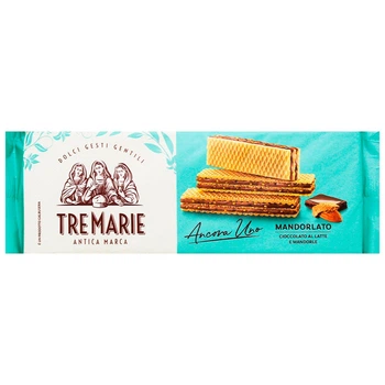 Вафлі з мигдально-шоколадним кремом Tre Marie 140 г (20167919)
