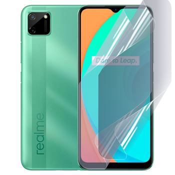 Антишпион приватная плёнка гидрогелевая для смартфона Realme C11 противоударная прозрачная