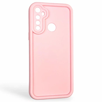 Чехол силиконовый Soft Touch для Realme C3 розовый (Полная защита камеры)