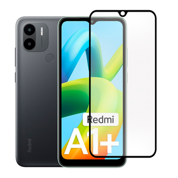 Защитное стекло для телефона Xiaomi Redmi A1 противоударное полноэкранное черное