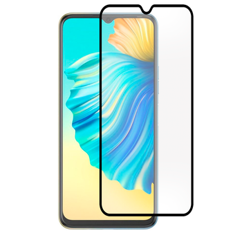 Защитное стекло для телефона Tecno Spark 8P (KG7n) противоударное полноэкранное черное