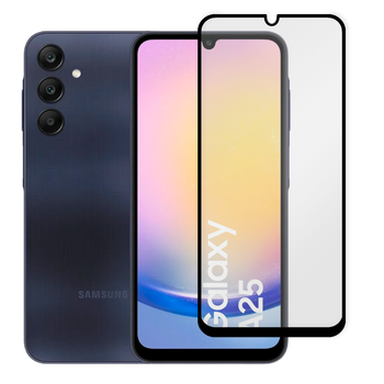 Защитное стекло для телефона Samsung Galaxy A25 5G (SM-A256B) противоударное полноэкранное черное