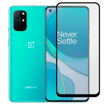 Защитное стекло для телефона OnePlus 8T противоударное полноэкранное черное
