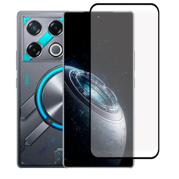Защитное стекло для телефона Infinix GT 20 Pro противоударное полноэкранное черное