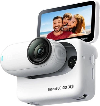 Экшн-камера Insta360 GO 3S 4K Standard Bundle 64GB White (CINSAATA_GO3S06)