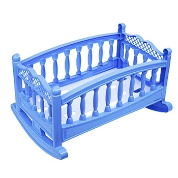Игрушечная кроватка колыбелька малая № 3 Бамсик 006/6_Blue