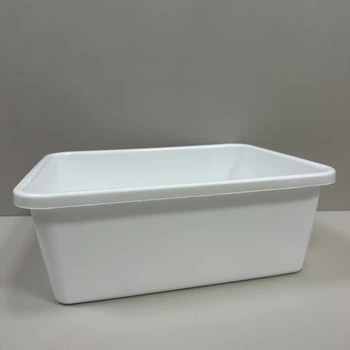 Миска пластиковая прямоугольная 11 л 37,5*30*14 см Lamela 264/1488 белая