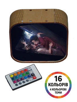 Ночник Аниме Благословение небожителей настольная лампа из дерева и LED-подсветкой Anime Heaven Official's Blessing TGCF (43022)