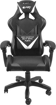 Комп'ютерне крісло для геймера Fury Avenger L Black/White (NFF-1711)