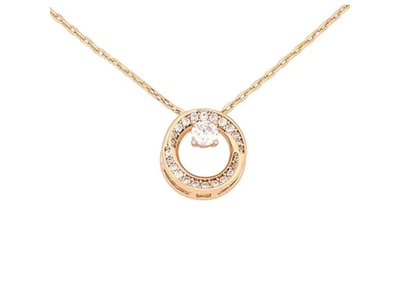 Кулон XUPING на цепочке позолота 18K «Кільце з кристалами» 42-47см*1мм 295067