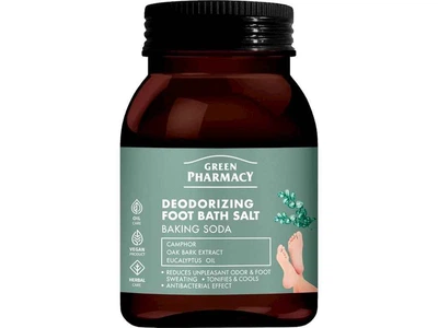 Сіль для ванни ніг GREEN PHARMACY 400г пляшка Deodorizing Foot Bath Salt Дезодоруюча