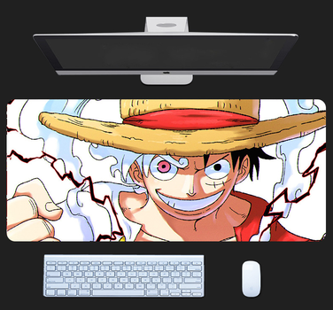 Игровая поверхность, коврик для мышки с Аниме принтом "Ван Пис / One piece" Монки Д. Луффи 800*300*3 мм 0123
