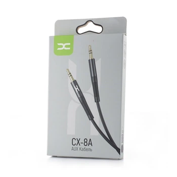 Аудіо-кабель AUX DC (CX-8A) 1M Black