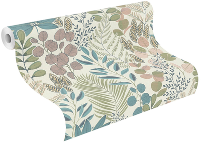 Шпалери RASCH Salsa 465310 Синій/білий/зелений (4000441465310)