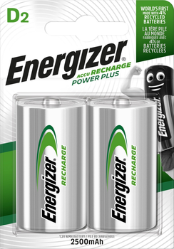 Акумулятори Energizer Recharge Power Plus Ni-MH D 1.2 V 2 шт (7638900138757)